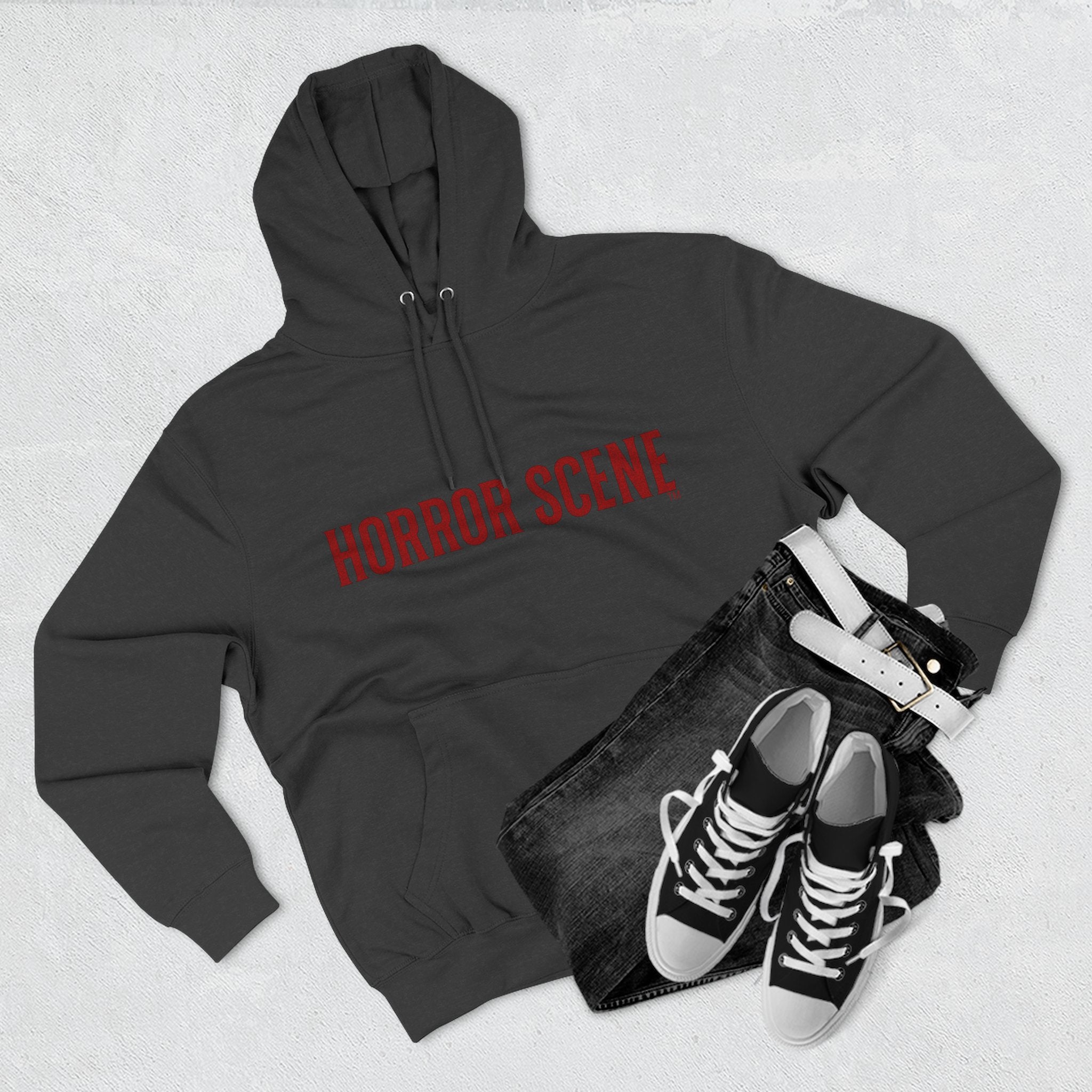 Horror Scene Three-Panel Hoodie