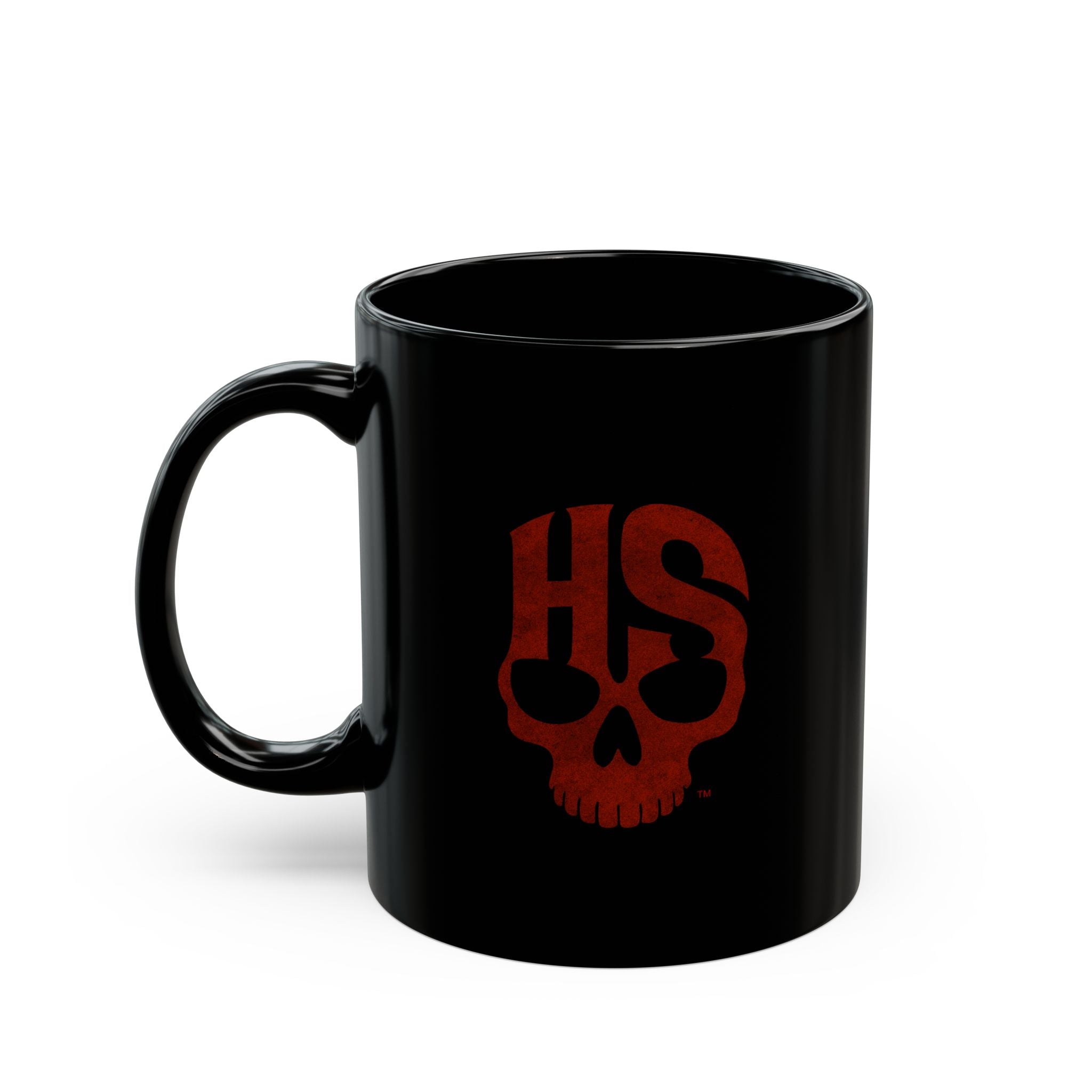 Horror Scene Skull Logo Mug: Black Edition