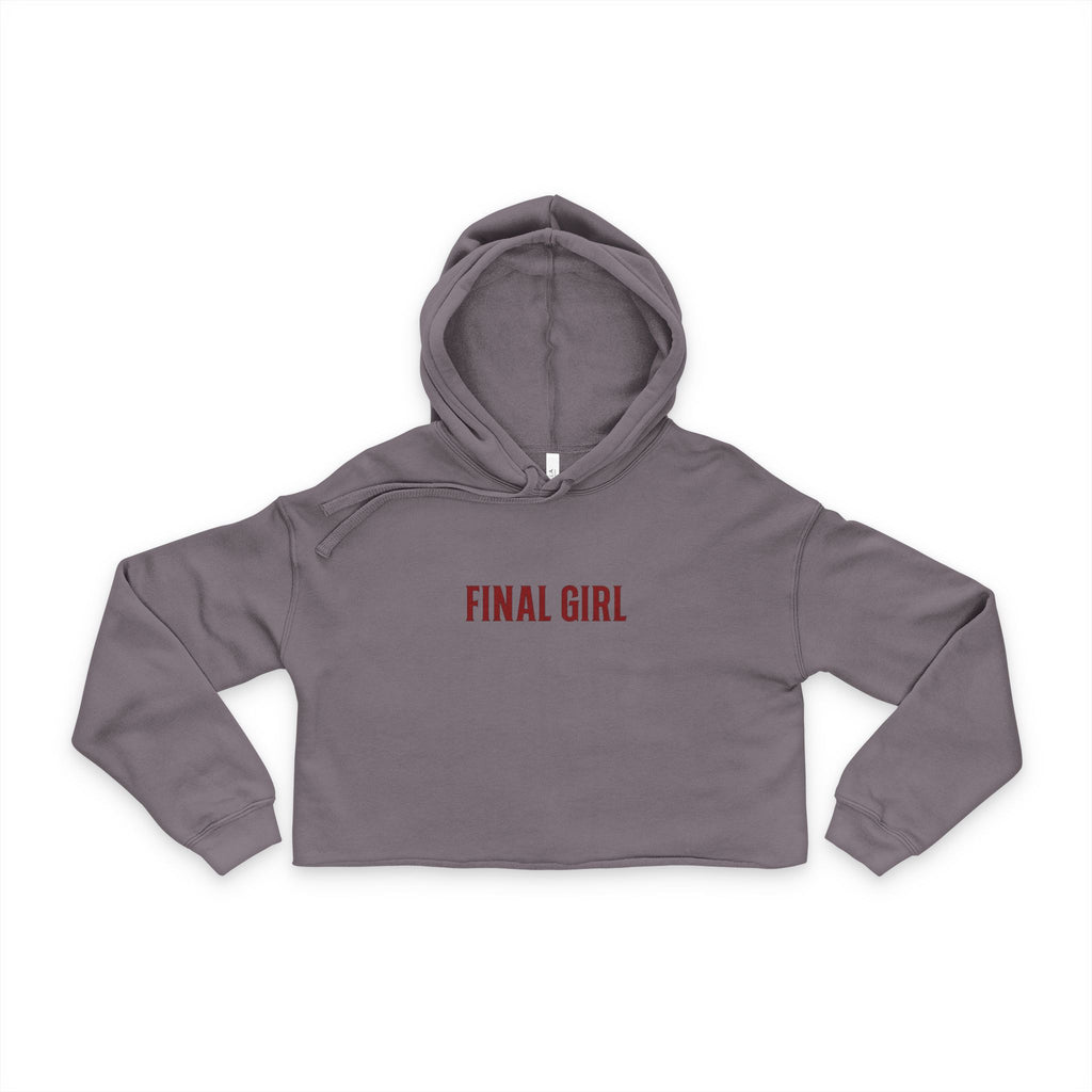 Horror Scene Final Girl Cropped Hoodie