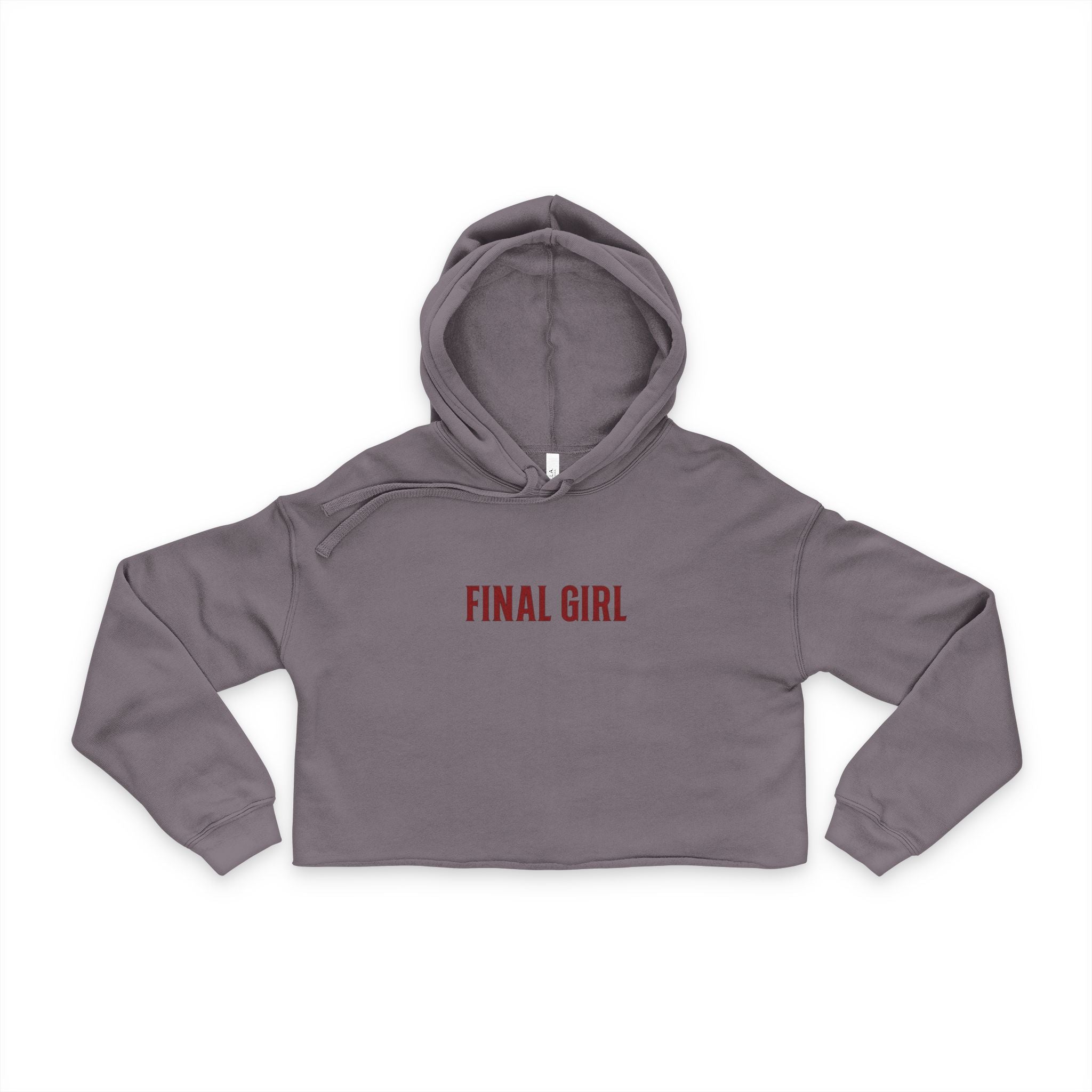Horror Scene Final Girl Cropped Hoodie
