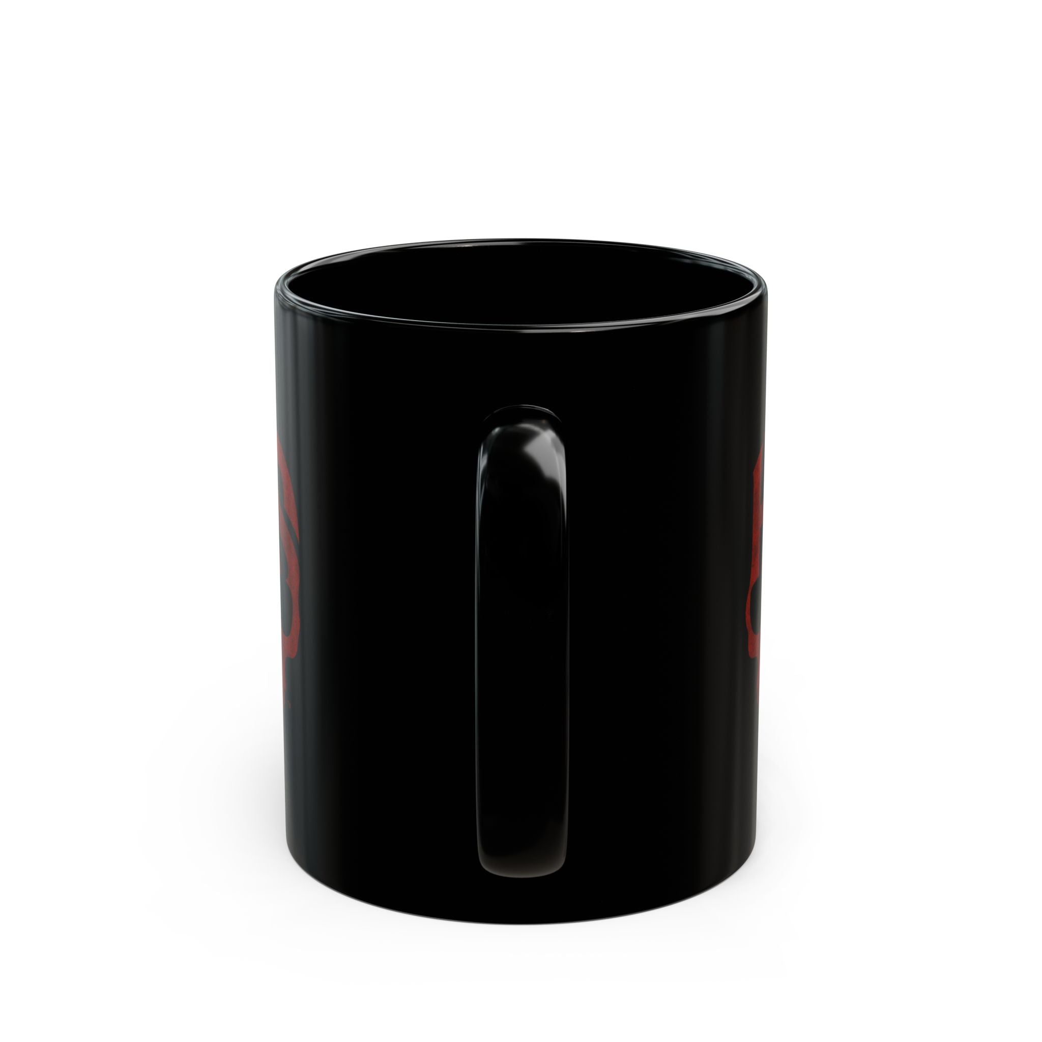 Horror Scene Skull Logo Mug: Black Edition