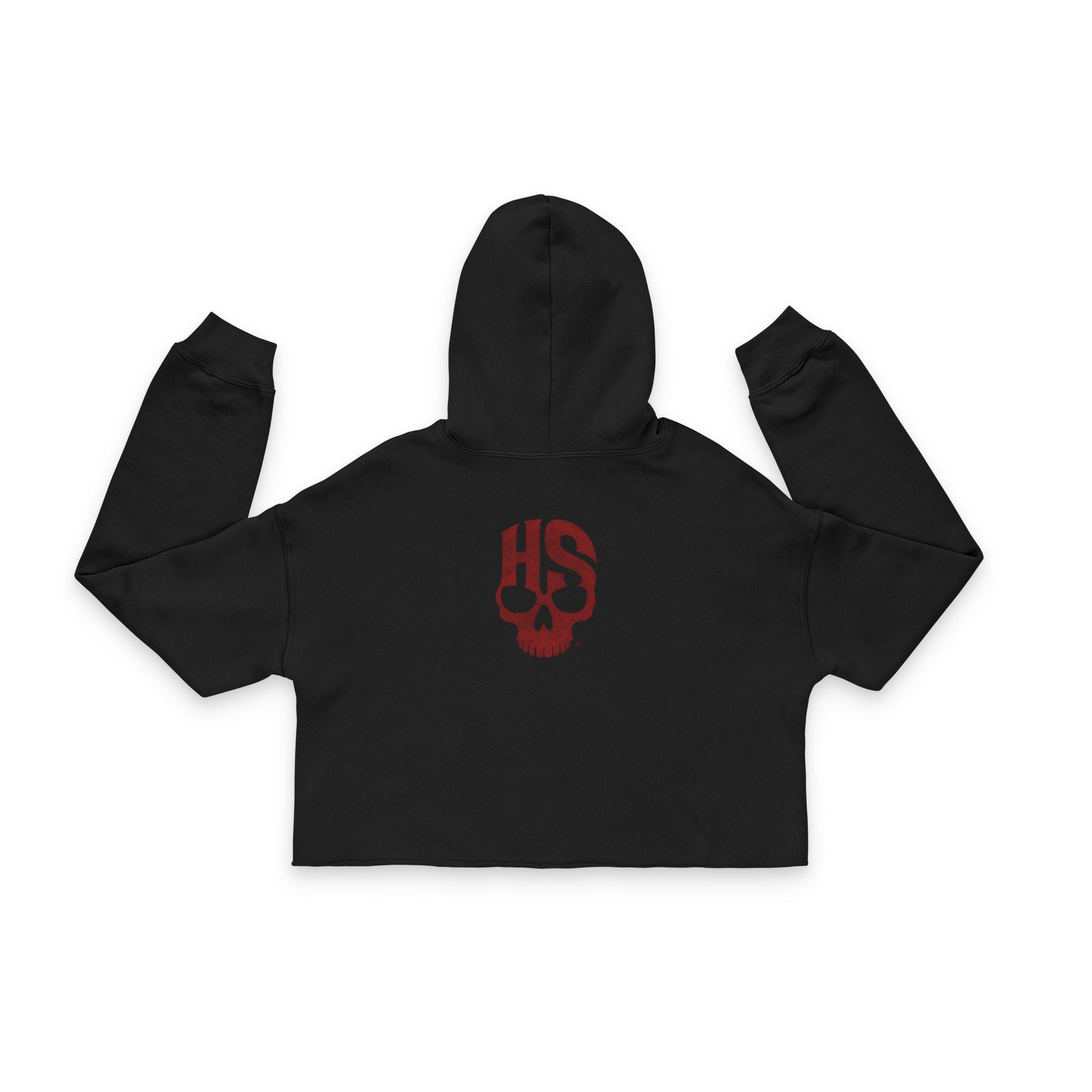 Horror Scene Final Girl Cropped Hoodie